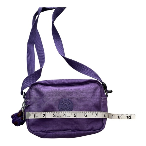 Kipling Purple Small Crossbody Bag Double Zip w Adjustable Strap HB6382 - Picture 6 of 8